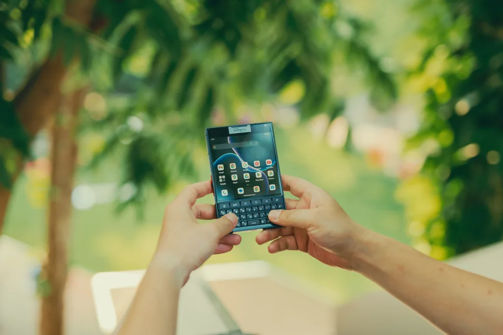 smartphone con teclado