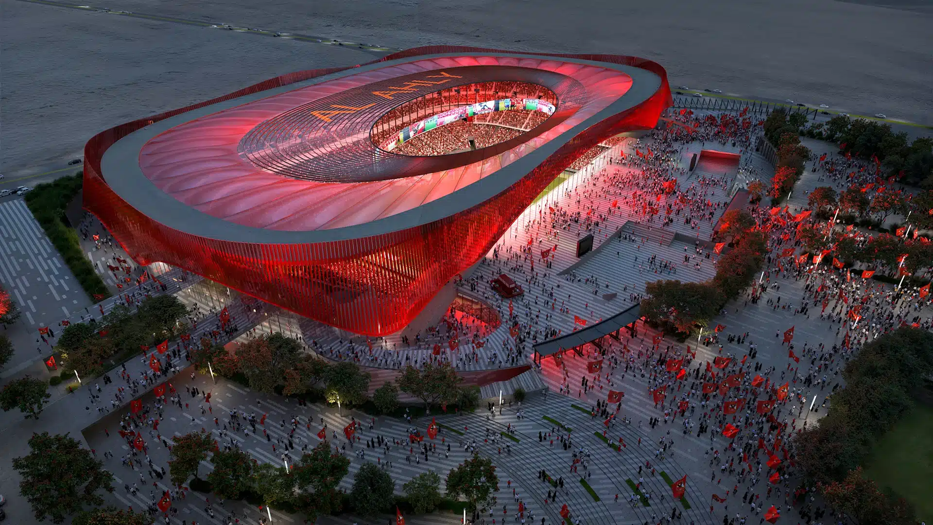Estadio Al-Ahly de El Cairo. [Foto: Gensler]