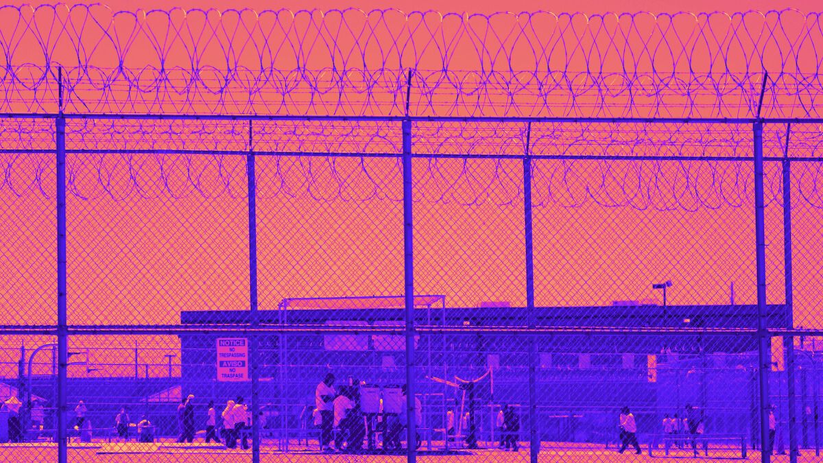 Centro de detención de ICE, operado por la empresa privada GEO Group, en California. [Foto: Patrick T. Fallon / AFP]