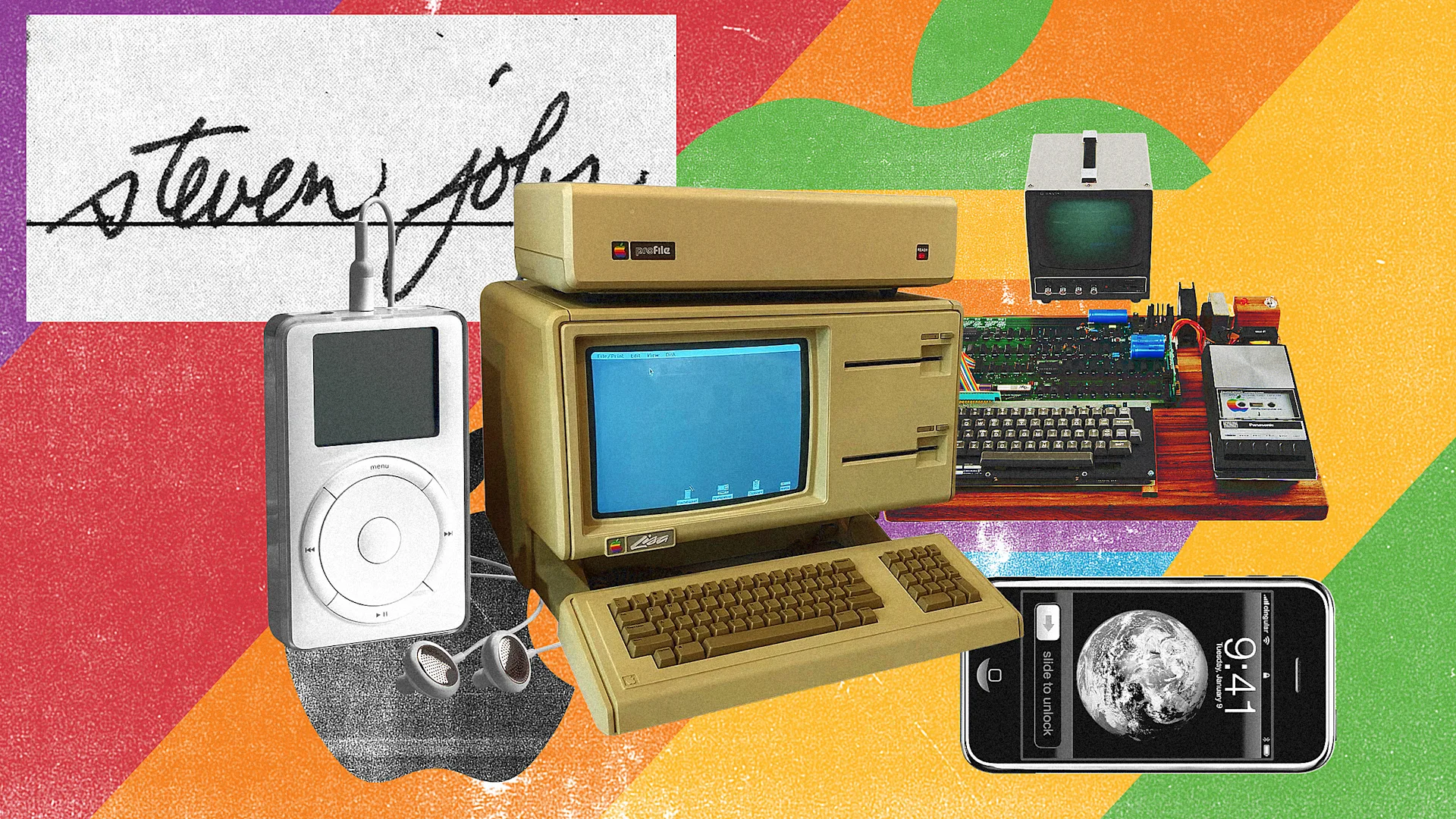 [Fotos: Apple/Getty Images; Timothy Colegrove/Wiki Commons, RR Auctions, Apple]
