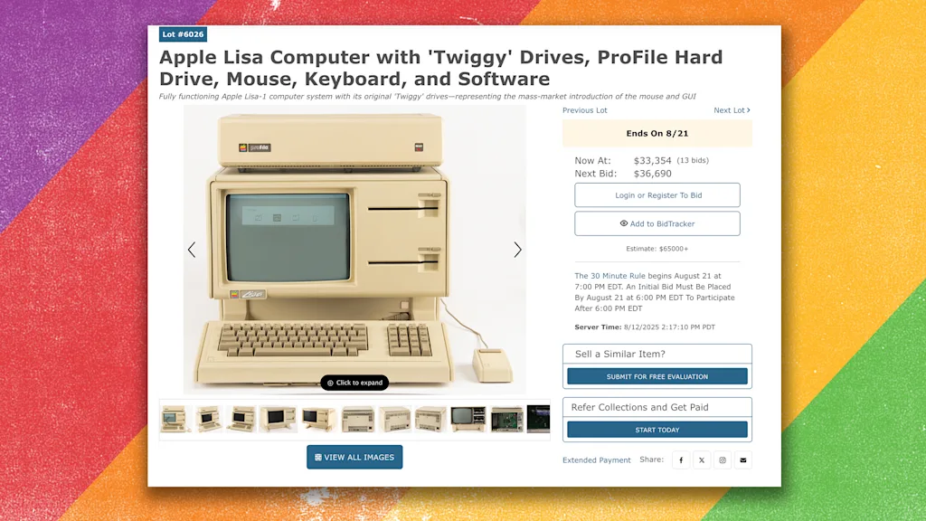 3 subasta Apple retro Fast Company México Cortesía