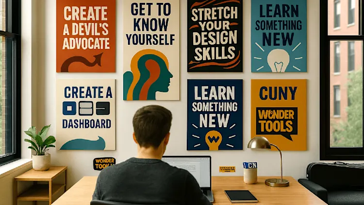 Los asistentes de IA pueden impulsarte a superarte creativamente, no solo a acelerar el trabajo rutinario. [Foto generada: Jeremy Caplan /ChatGPT 5]