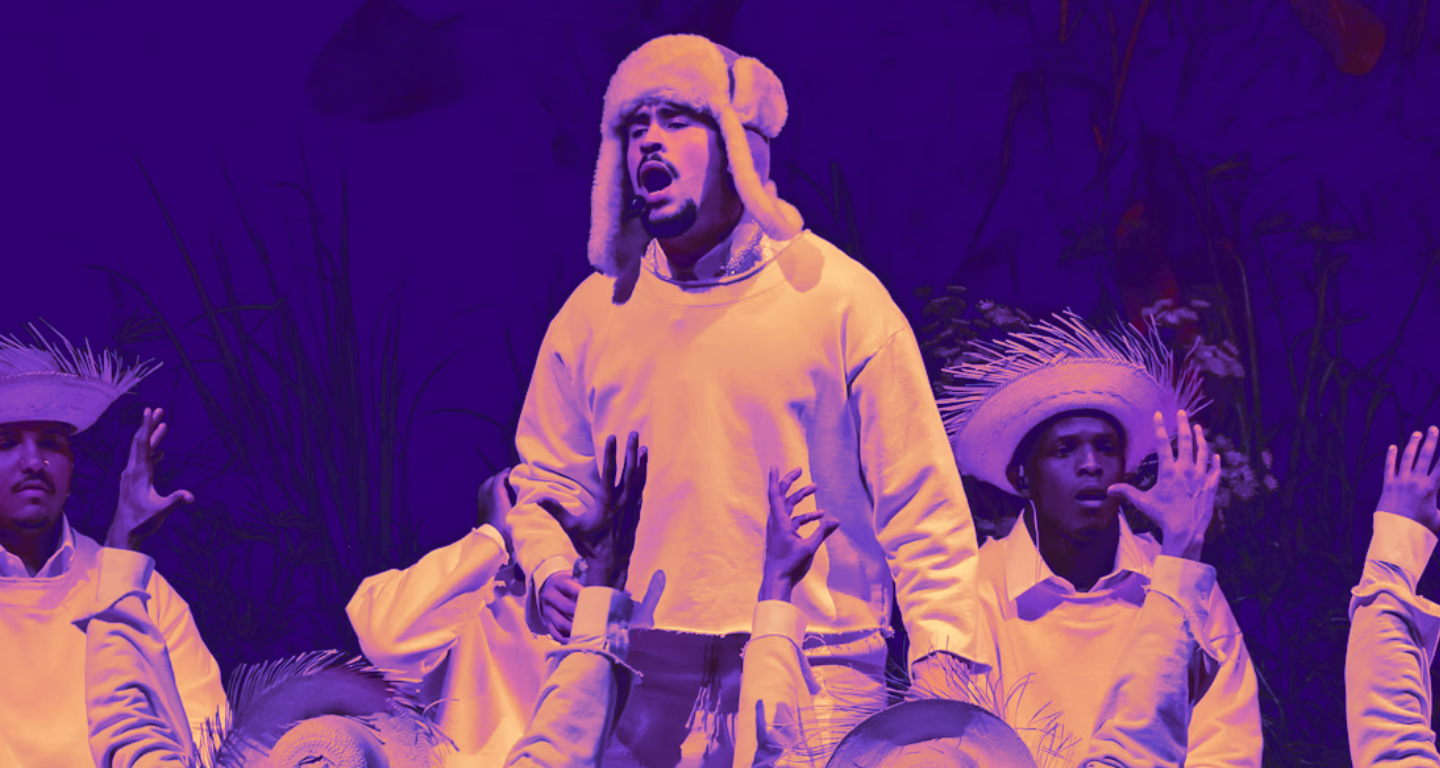 [Foto:
Bad Bunny performs in San Juan, Puerto Rico, on July 11, 2025. Kevin Mazur/Getty Images