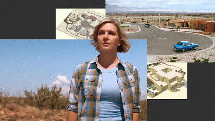 Rhea Seehorn como
Carol Sturka en Pluribus [Imágenes: Apple, Denise Pizzini]