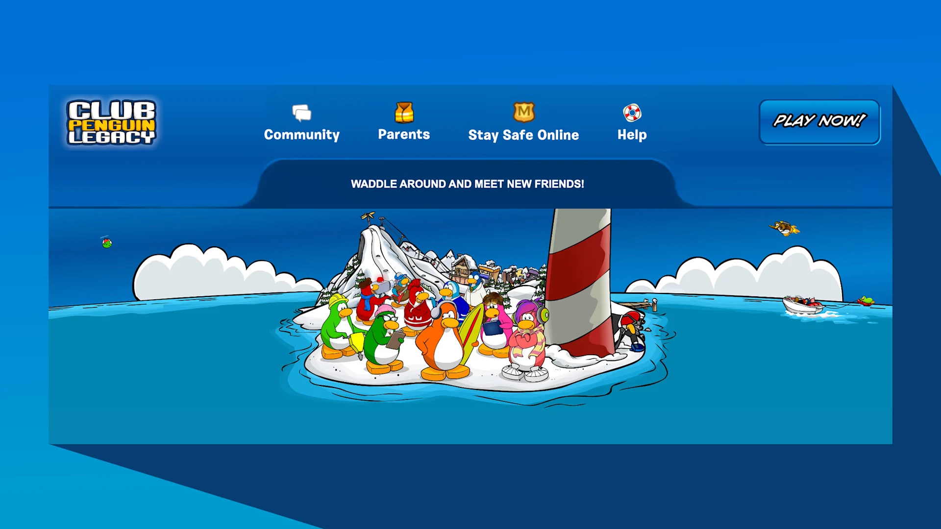 [Captura de pantalla: Club Penguin Legacy]