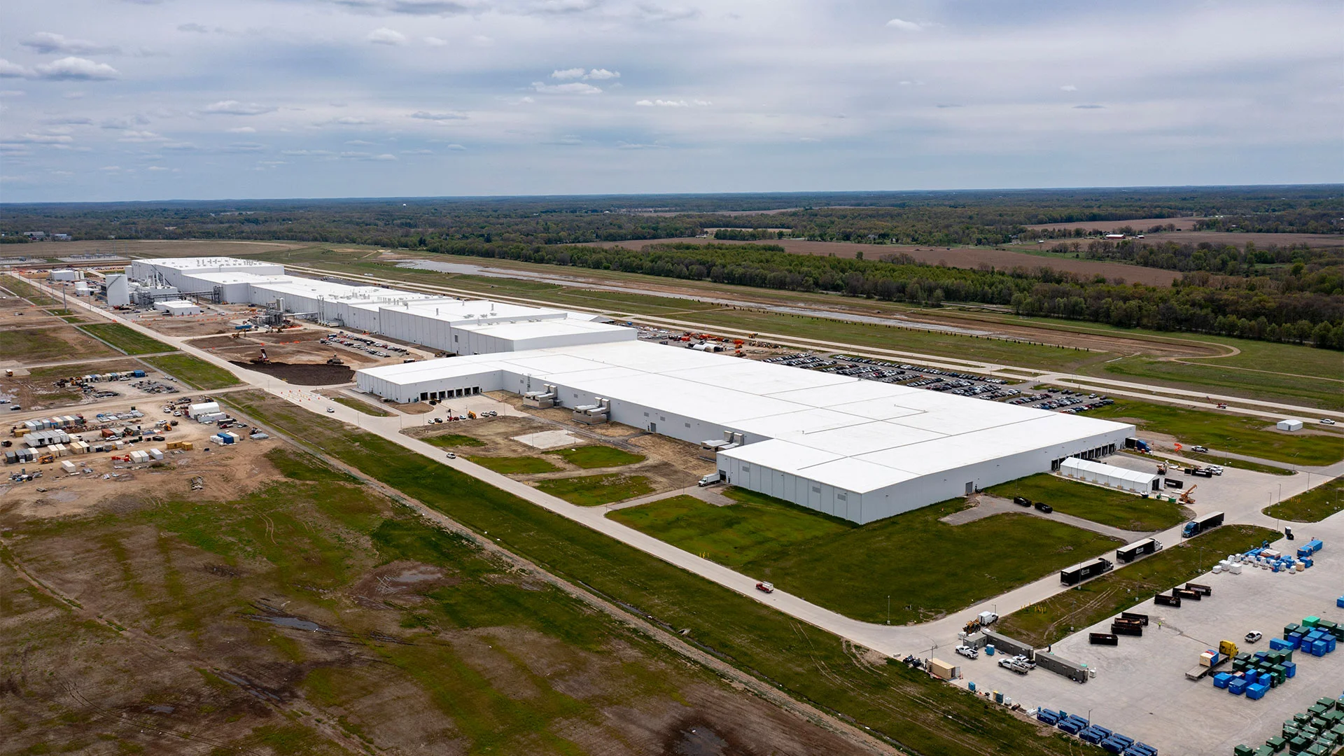 Parque de baterías Ford BlueOval en Marshall, Michigan. [Foto: Jim West/UCG/Universal Images Group vía Getty Images]