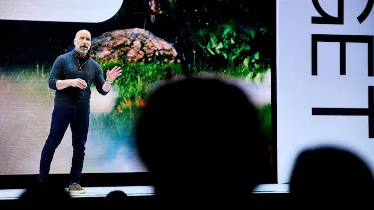 El director ejecutivo de Uber, Dara Khosrowshahi, durante el evento Go-Get de Uber en Nueva York el miércoles 29 de abril de 2026. [Foto: Gabby Jones/Bloomberg vía Getty Images]